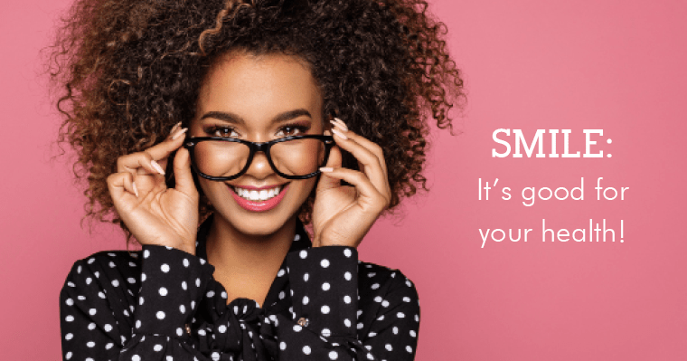 A confident woman with straight teeth and good health