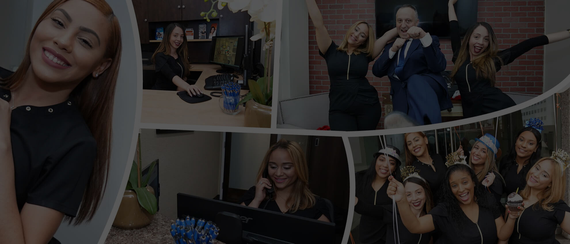 Dental staff at Dental Group of Westchester engaging with patients, showcasing a friendly atmosphere, and celebrating community ties in White Plains, NY.