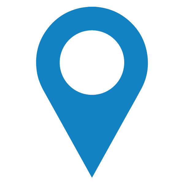direccion Blue location pin icon representing the Dental Group of Westchester in White Plains, NY, emphasizing accessibility for dental services.